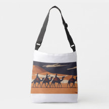 Kamelkarawanen in der Wüste, Tote-Tasche