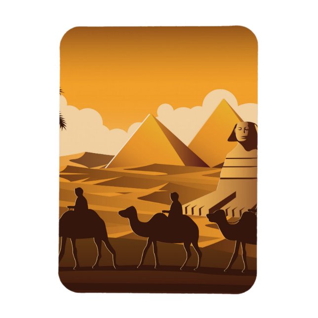 Kamels passieren Pyramide Magnet (Vertikal)