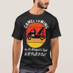 Kamelschleppen Retro gestörter Stil Erwachsenen Hu T-Shirt