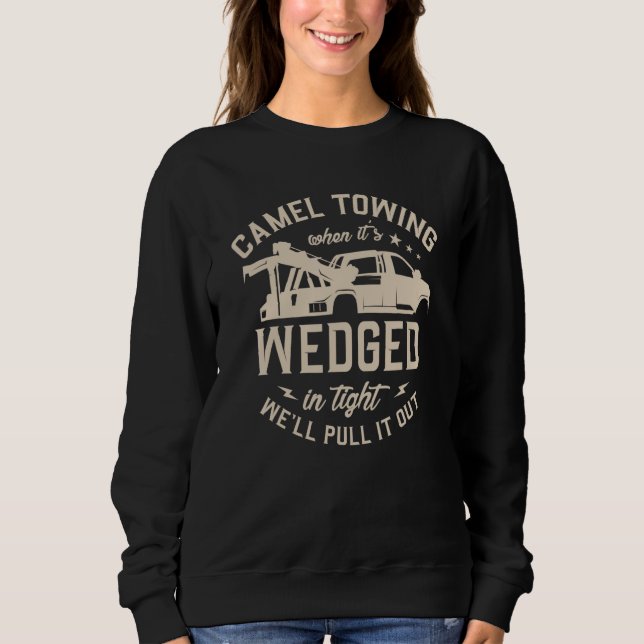 Kamelschleppen, wenn es eng eingekeilt ist, ziehen sweatshirt (Vorderseite)