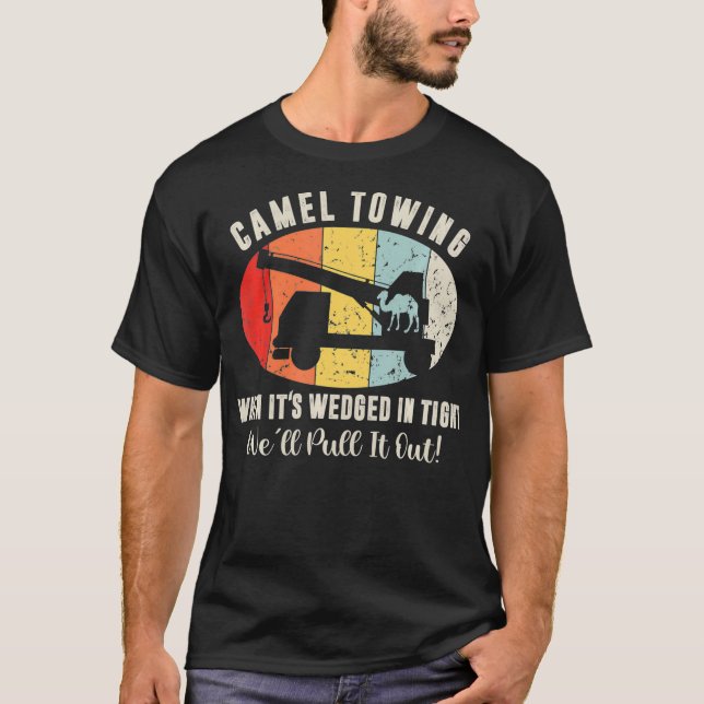Kamelschleuder, wenn er in knackiger Höhe eingekei T-Shirt (Vorderseite)