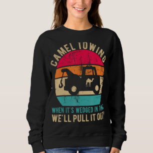 Kamelschleudern, wenn es im hektischen Hallo einge Sweatshirt