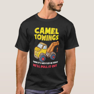 Kamelschleudern, wenn es knackig ist, ziehen wir e T-Shirt