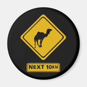 Kamelstraßenzeichen Magnet