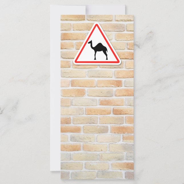 Kamelwarnzeichen (Vorderseite)