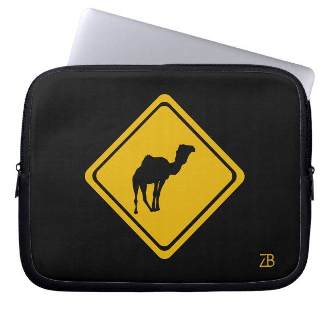 Kamelzeichen Laptopschutzhülle (Vorderseite)