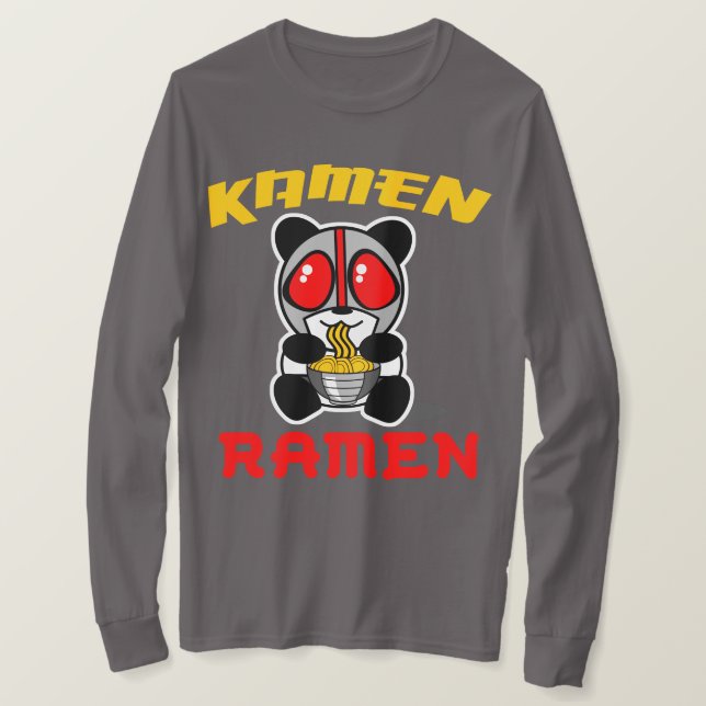 Kamen Ramen-lange Hülse T-Shirt (Design vorne)
