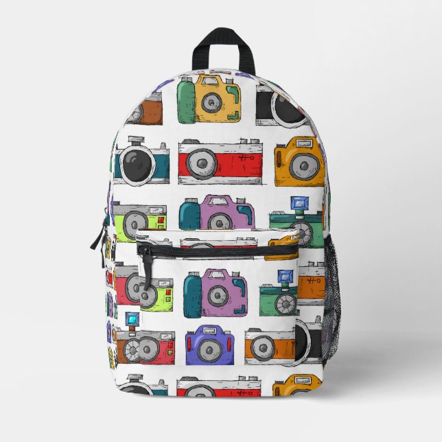 Kamera Bedruckter Rucksack (Vorderseite)