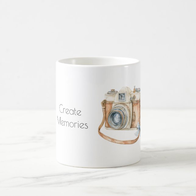 Kamera Blaue Schleife Kaffeetasse (Mittel)