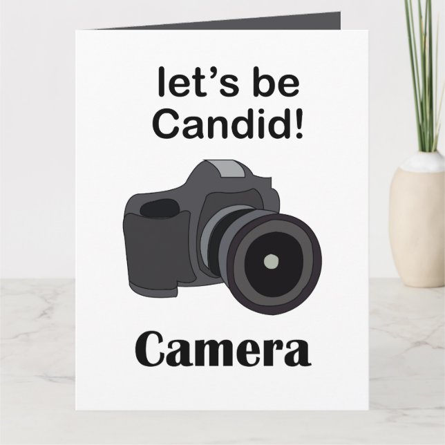 Kamera Candid-Fotograf Karte (Vorderseite)