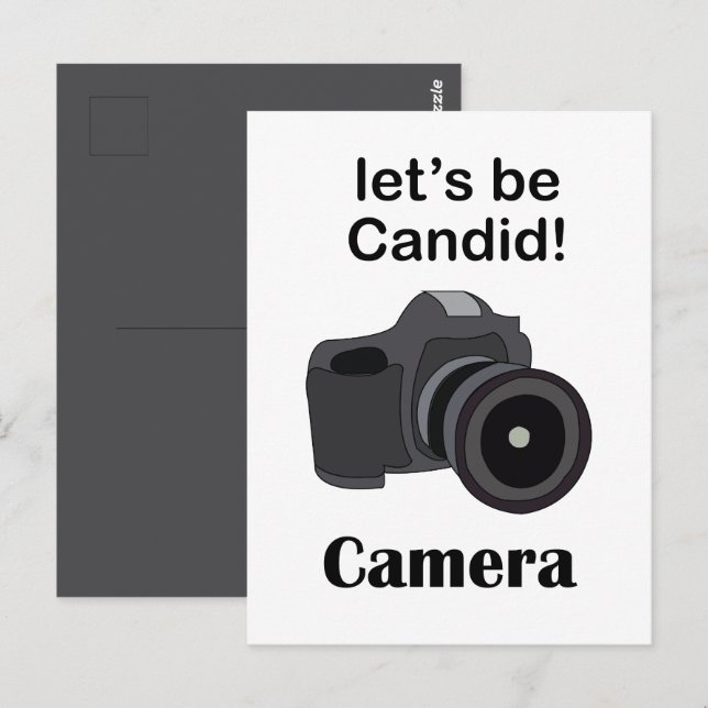 Kamera Candid-Fotograf Postkarte (Vorne/Hinten)