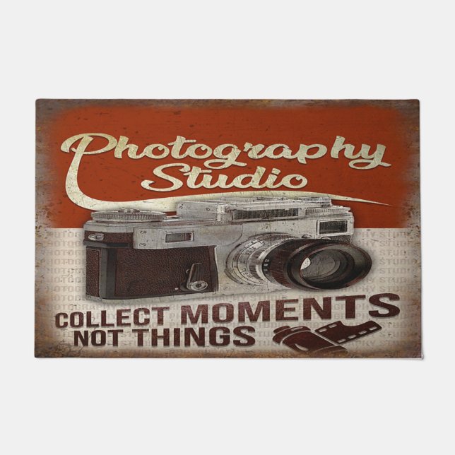 Kamera Doormat, individueller Empfang, Fotograf Ma Fußmatte (Vorderseite)