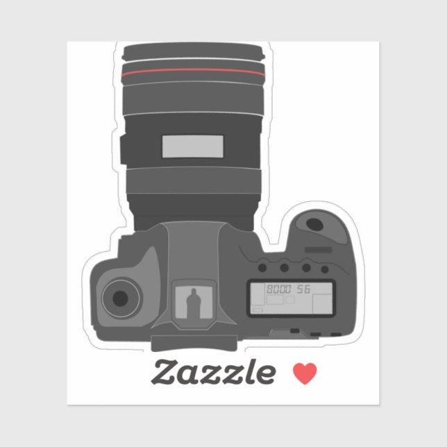 Kamera DSLR-Fotografie Aufkleber (Blatt)