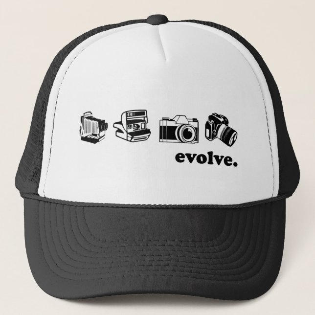 Kamera-Evolution Truckerkappe (Vorderseite)