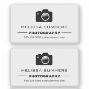 Kamera-Fotografie - Fotograf-Kontakt-Info Aufkleber