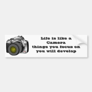Kamera, Leben ist wie ein Camerathings, das Sie O Autoaufkleber