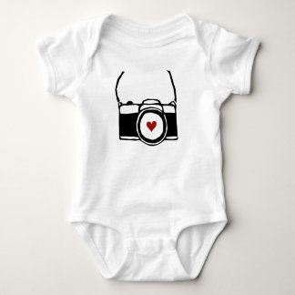 Kamera mit Bügel-Fotograf-Baby-Bodysuit Baby Strampler