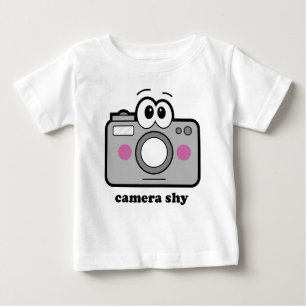 Kamera schüchtern baby t-shirt