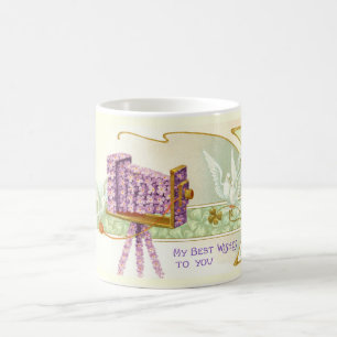 Kamera und Tauben Kaffeetasse