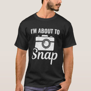 Kameraausrüstung zum Snap-Foto Cameraman Fotogra T-Shirt