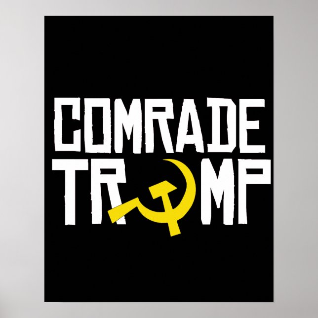 Kamerad Trump — Anti-Trump-Design — Poster (Vorne)