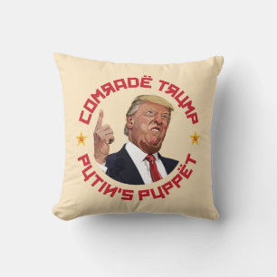 Kamerad Trump: Putins Puppe, sowjetische Illustrat Kissen