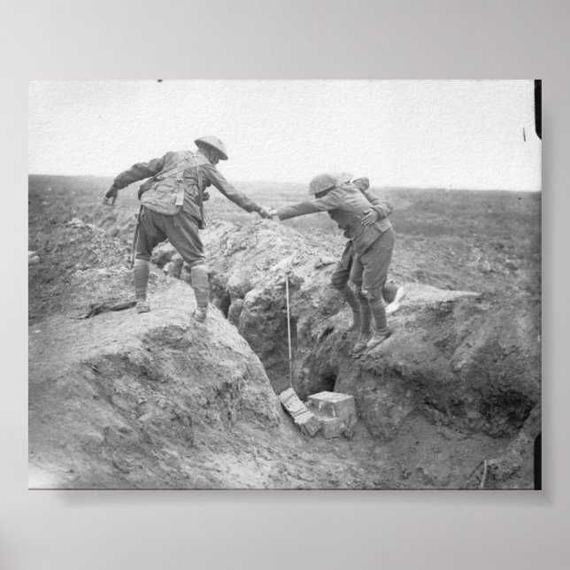 Kameraden in der Schlacht von Ginchy, The Somme Poster (Vorne)