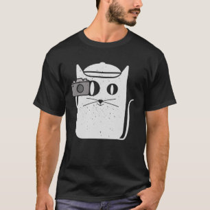 Kamerakatze für Shutterbugs, die Katzen Liebe T-Shirt