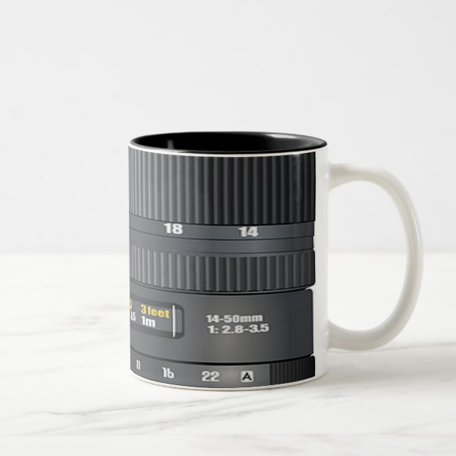 Kameraleuchten Zweifarbige Tasse (Rechts)