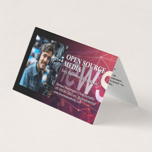 Kameraman im Studio-Set Visitenkarten