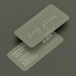 Kameramann Fotograf Sage Modern Visitenkarte