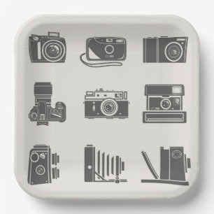 Kameras Vintage Fotografie Pappteller
