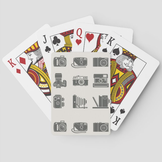 Kameras Vintage Fotografie Spielkarten (Rückseite)