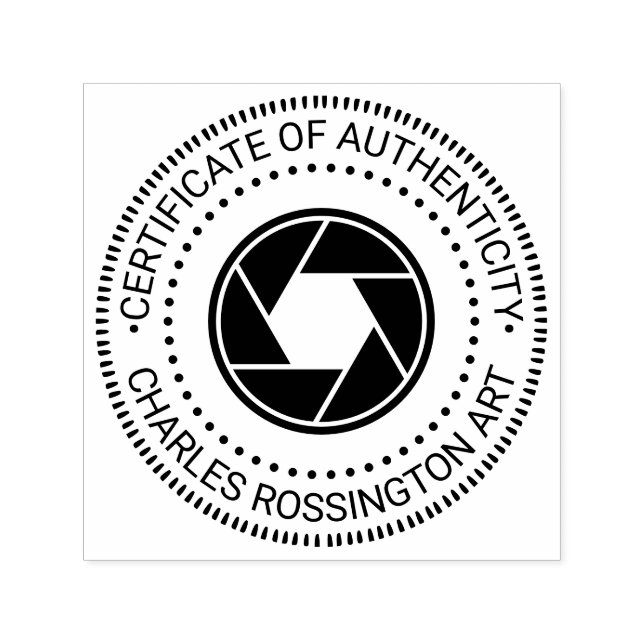 Kameraüberwachung "Echtheitsbescheinigung" Permastempel (Design)