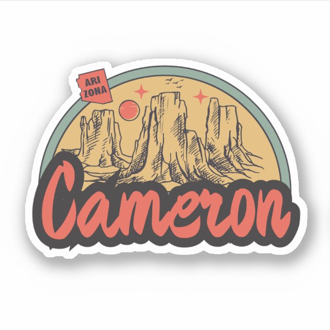 Kamerun, Arizona Aufkleber (Vorderseite)
