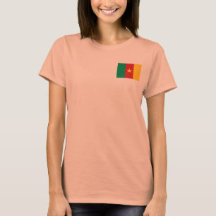Kamerun-Flagge + Karte T-Shirt