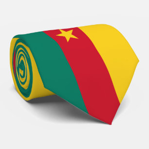 Kamerun-Flagge Krawatte