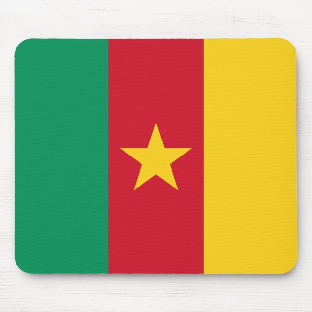 Kamerun-Flagge Mousepad (Vorne)