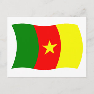 Kamerun Flagge Postkarte