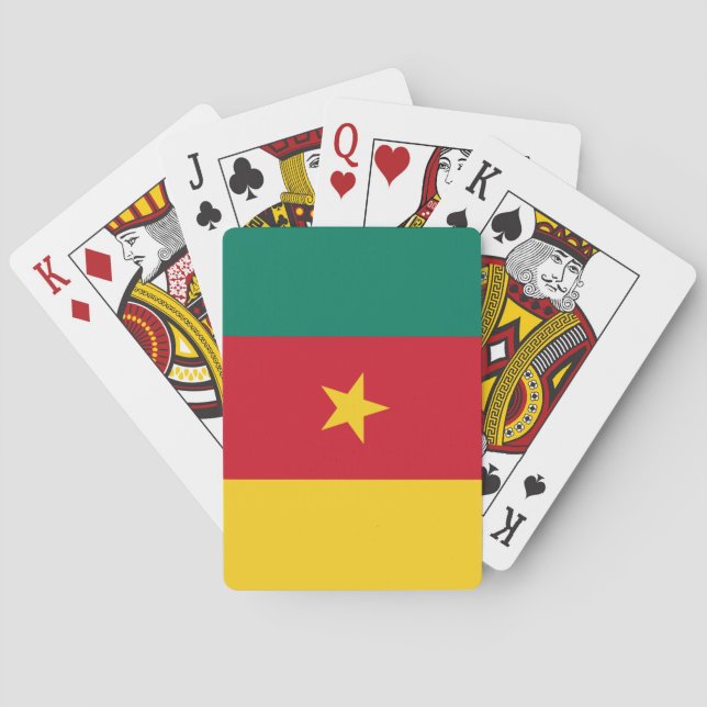 Kamerun-Flagge Spielkarten (Rückseite)