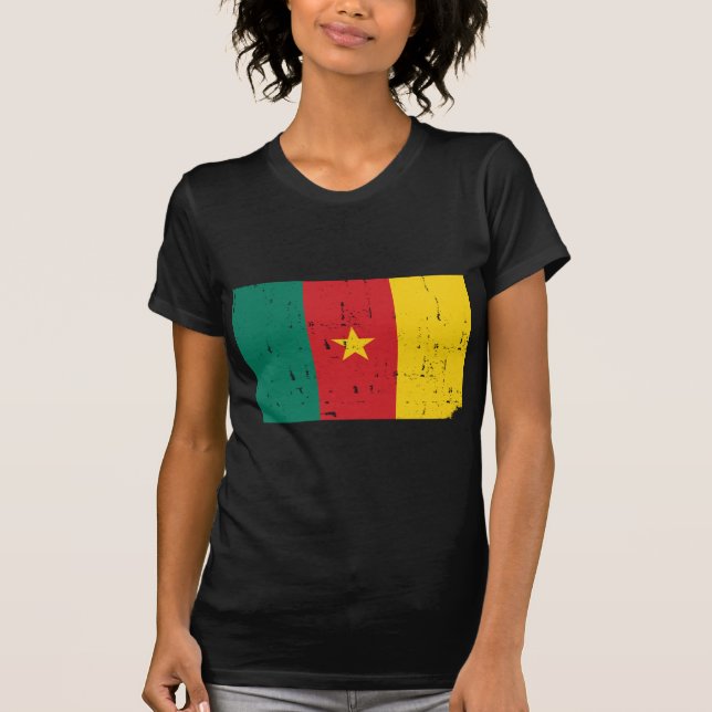 Kamerun-Flagge T-Shirt (Vorderseite)