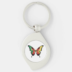 Kamerun Frack Butterfly Flag Sticker Schlüsselanhänger