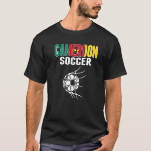 Kamerun Fußball Im Netz Kamerunische Fußballanhäng T-Shirt