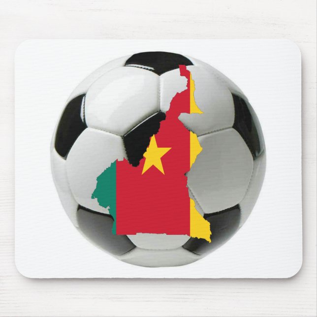 Kamerun-Fußballfußball Mousepad (Vorne)