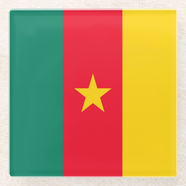 Kamerun Glasuntersetzer (Vorderseite)