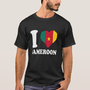 Kamerun Ich liebe Kamerun Kamerunische Wurzeln Kam T-Shirt