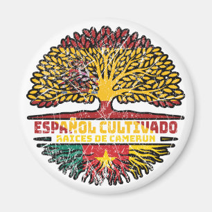 Kamerun Kameruner Spanien Spanisch Baumwurzeln Fla Magnet