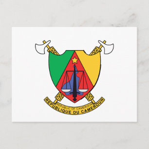 Kamerun-Kameruner Wappen Postkarte