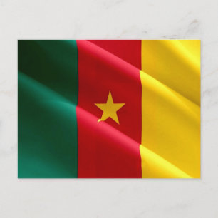 Kamerun - Kamerunische Flagge - Postkarte