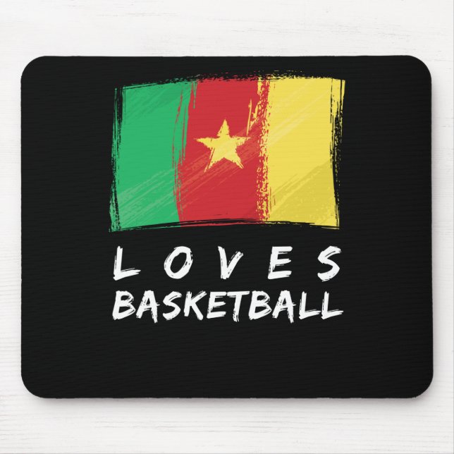 Kamerun Lieben Basketball Mousepad (Vorne)